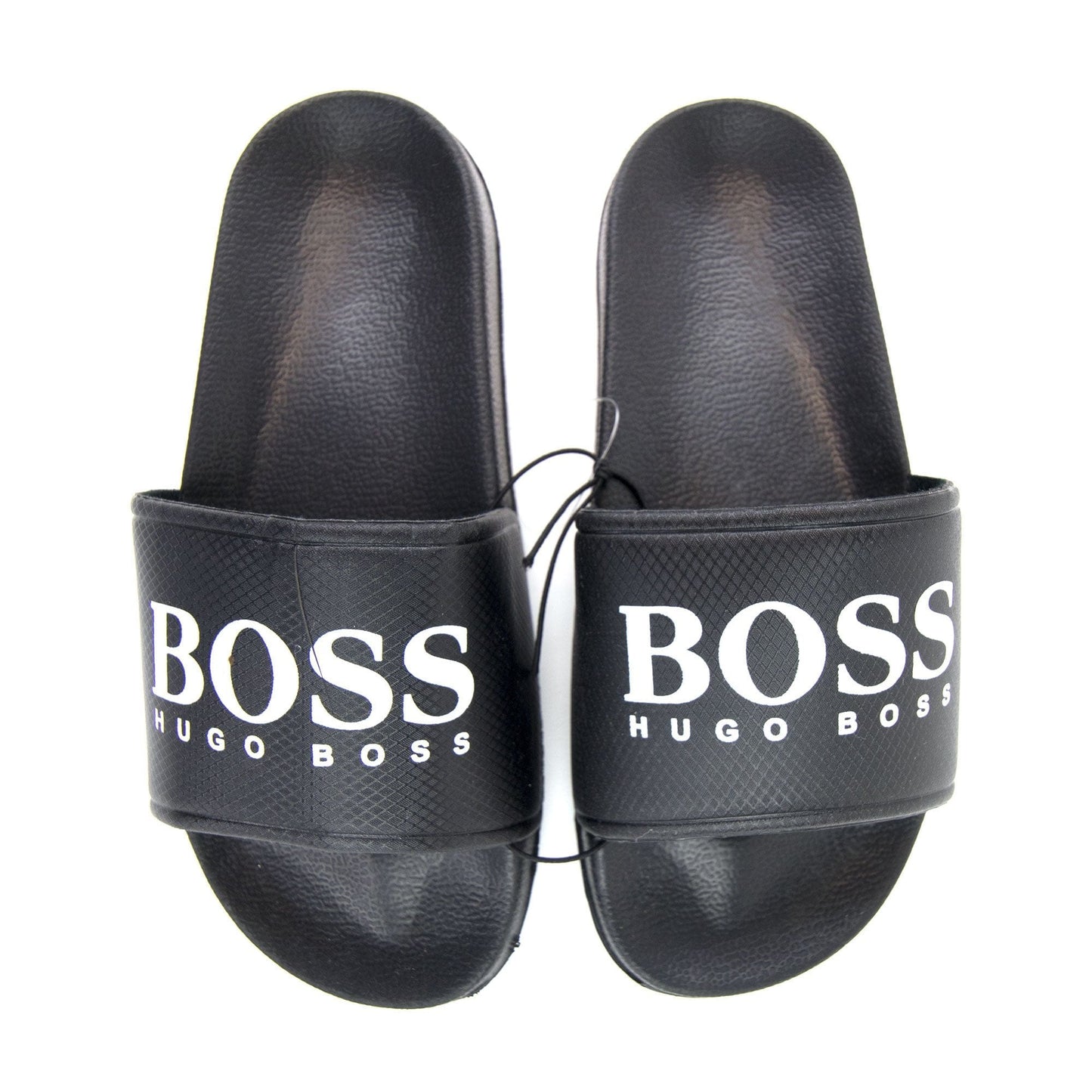 Hugo Boss Kids Logo Slides Black