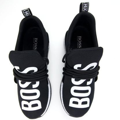Hugo Boss Kids Large Boss Running Trainer Black/white