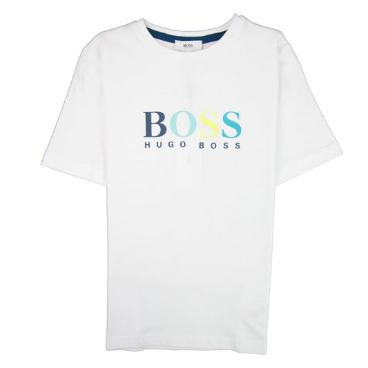 Hugo Boss Kids Chest Multi Logo T-shirt White