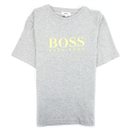 Hugo Boss Kids Small Chest Logo T-shirt Grey/lime