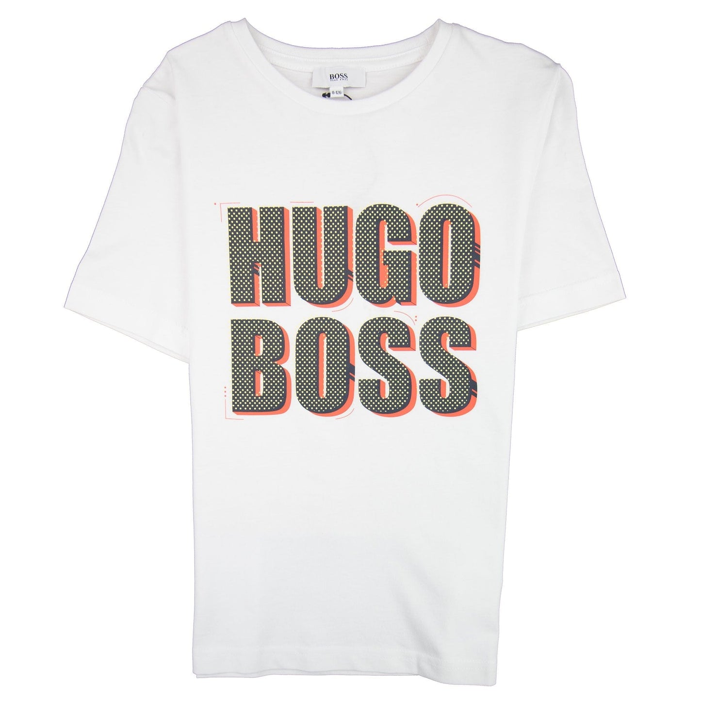 Hugo Boss Kids Polka Dot Logo T-shirt White