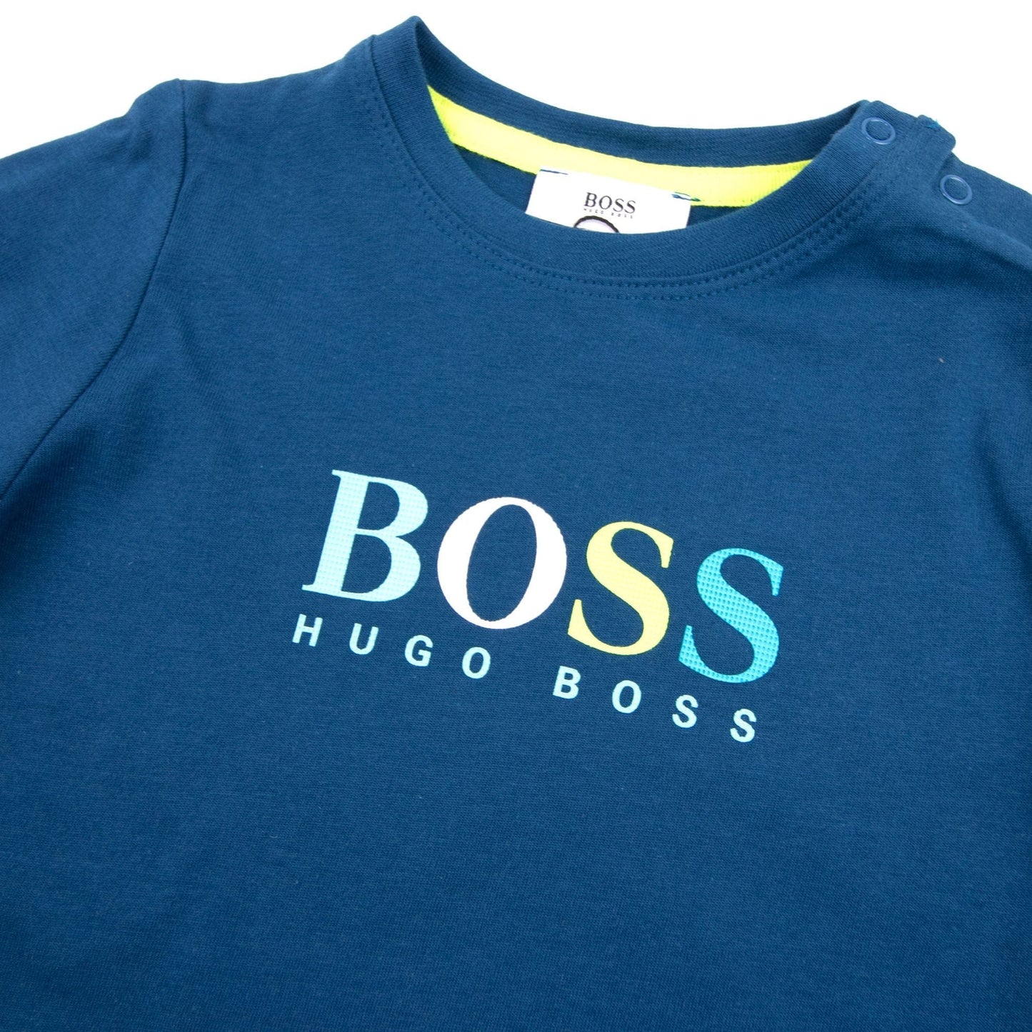 Hugo Boss Kids Multi Logo T-shirt Elec Blue