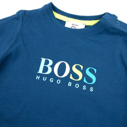 Hugo Boss Kids Multi Logo T-shirt Elec Blue