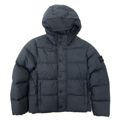 Stone Island Junior Garment Dyed Crinkle Reps Ny Down Jacket Navy Blue V0062