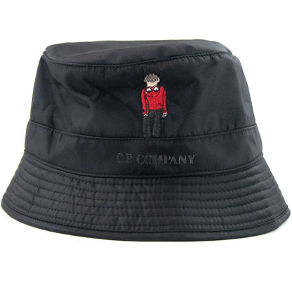 CP Company Comic And Cars Bucket Hat Black