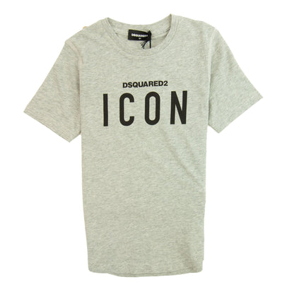 Dsquared2 Kids D2 Icon Chest Logo Grey