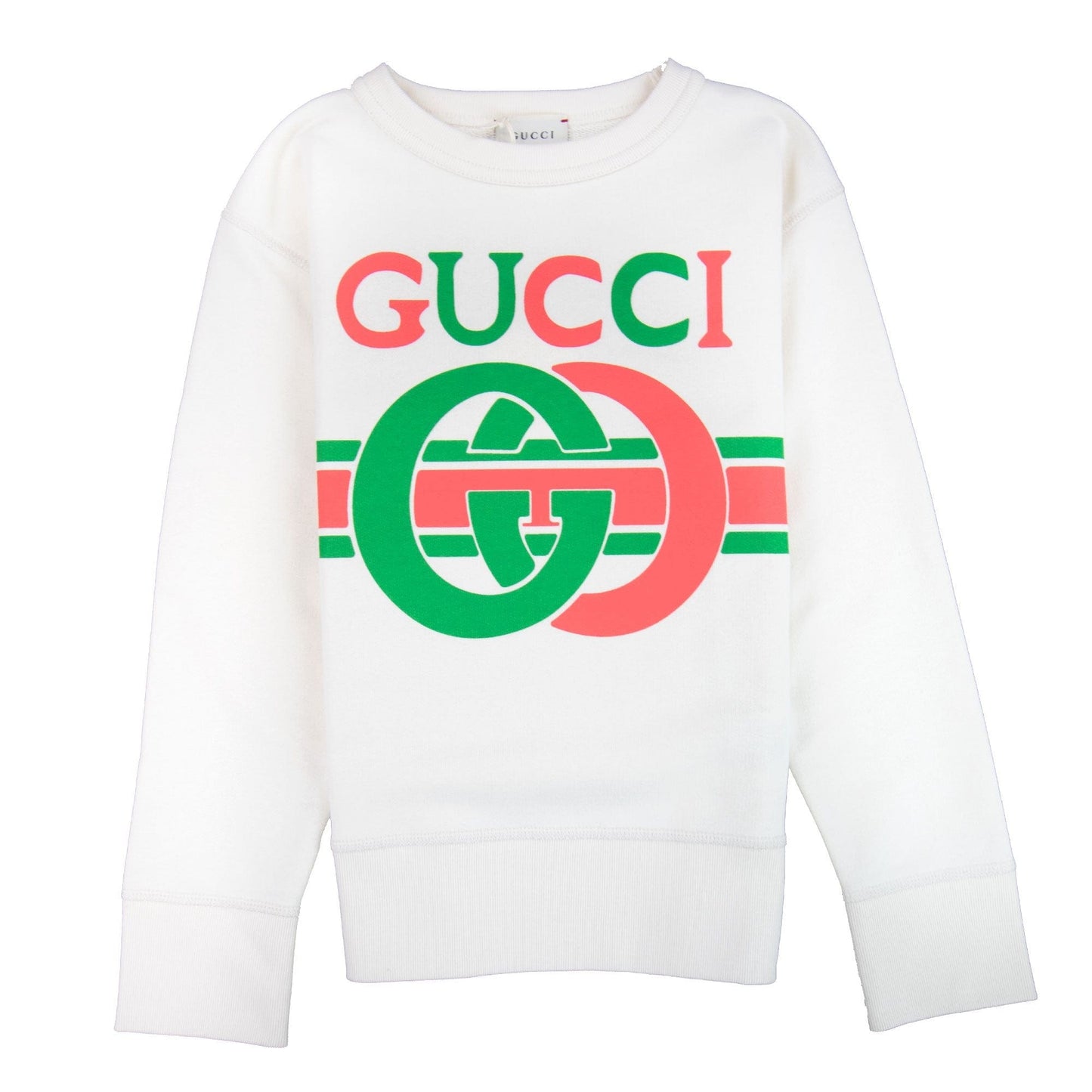 Gucci Junior Interlocking G Sweatshirt Off White