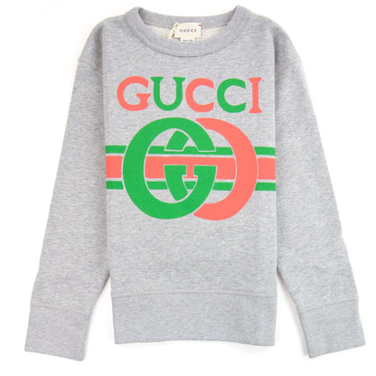 Gucci Junior Interlocking G Sweatshirt Grey