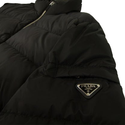 Prada Piumino Nylon Down Jacket Nero