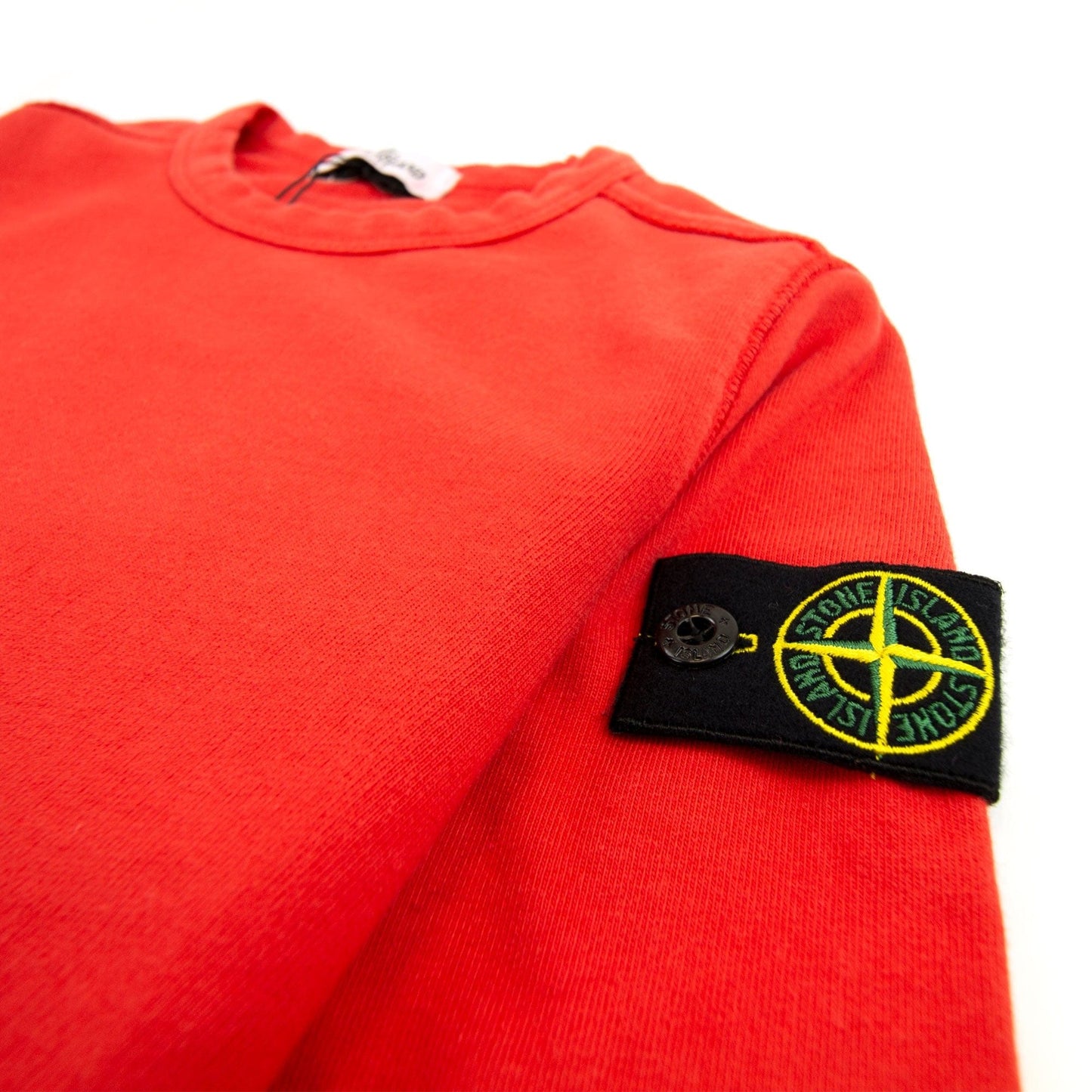 Stone Island Junior Crew Neck Sweat Red V0010