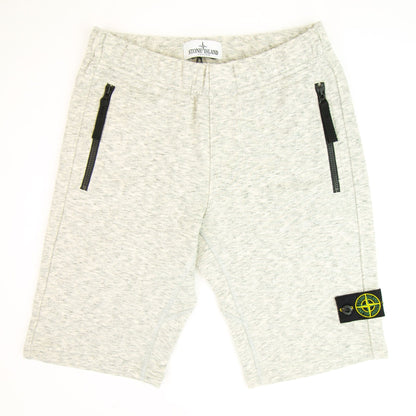 Stone Island Junior Fleece Badge Short Dust Grey V0060