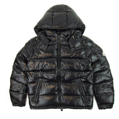 Moncler Maya Giubbotto Hooded Jacket Black 999