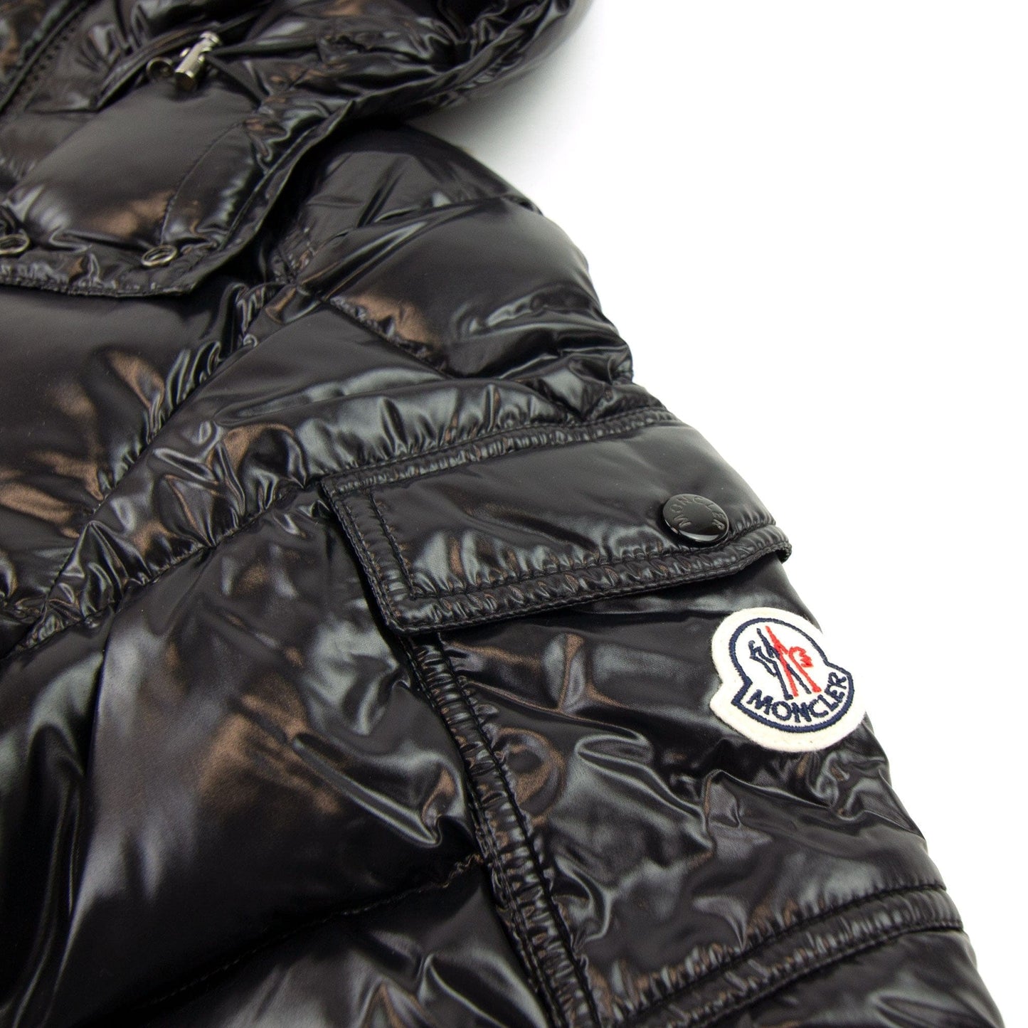 Moncler Maya Giubbotto Hooded Jacket Black 999