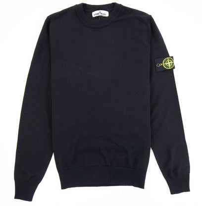 Stone Island 524C4 Crewneck Wool Knit Black V0029