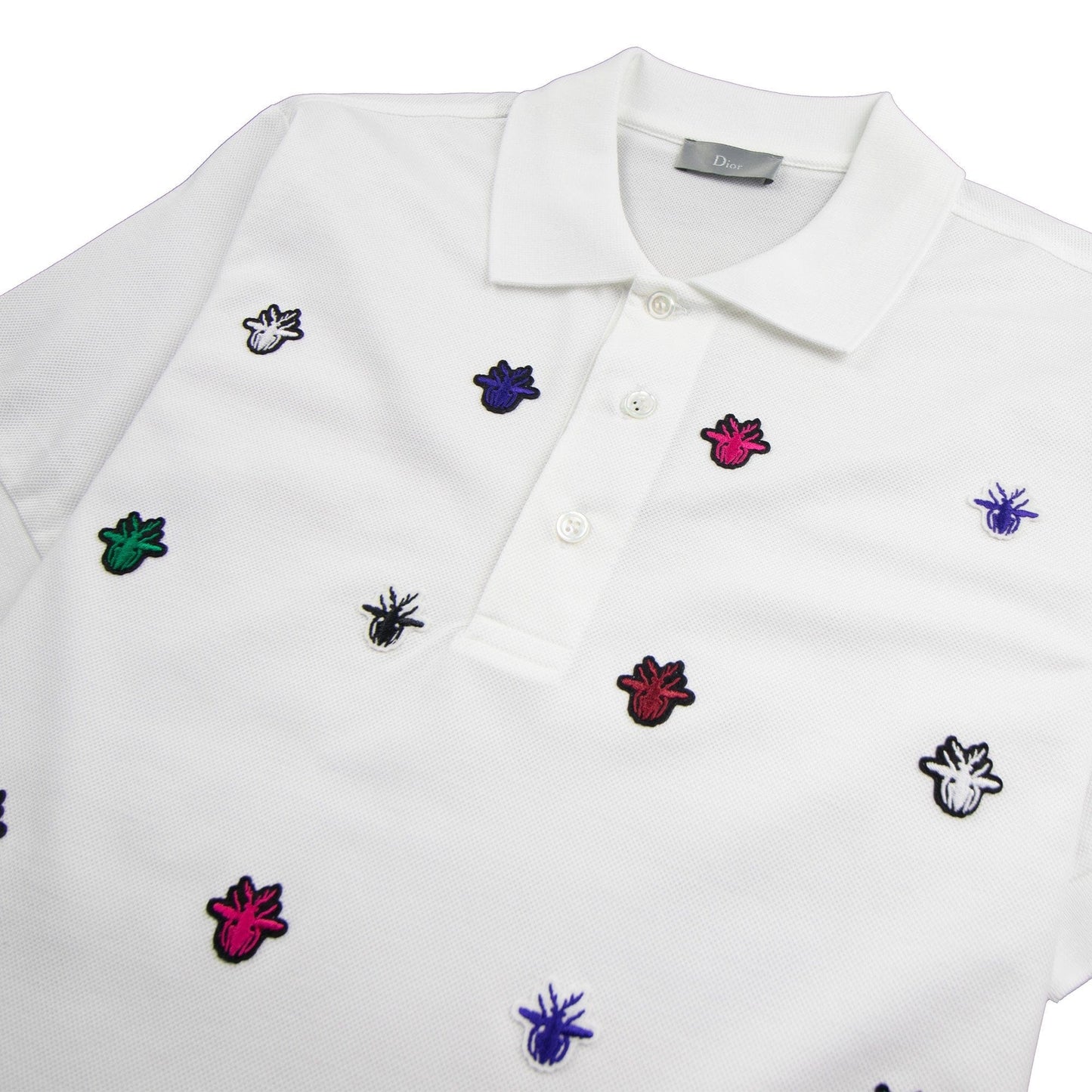 Christian Dior Multi Bee Polo White