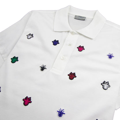Christian Dior Multi Bee Polo White