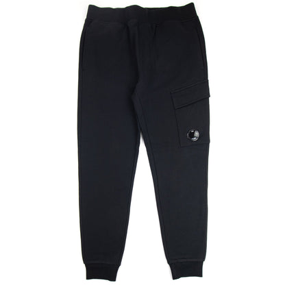 CP Company Diagonal Raised Fleece Lens Sweat Pant Black 999