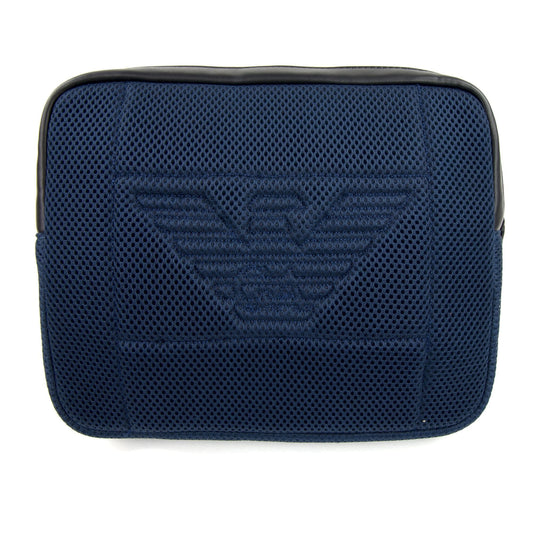 Emporio Armani Small Mesh Eagle Briefcase Bag Navy/black