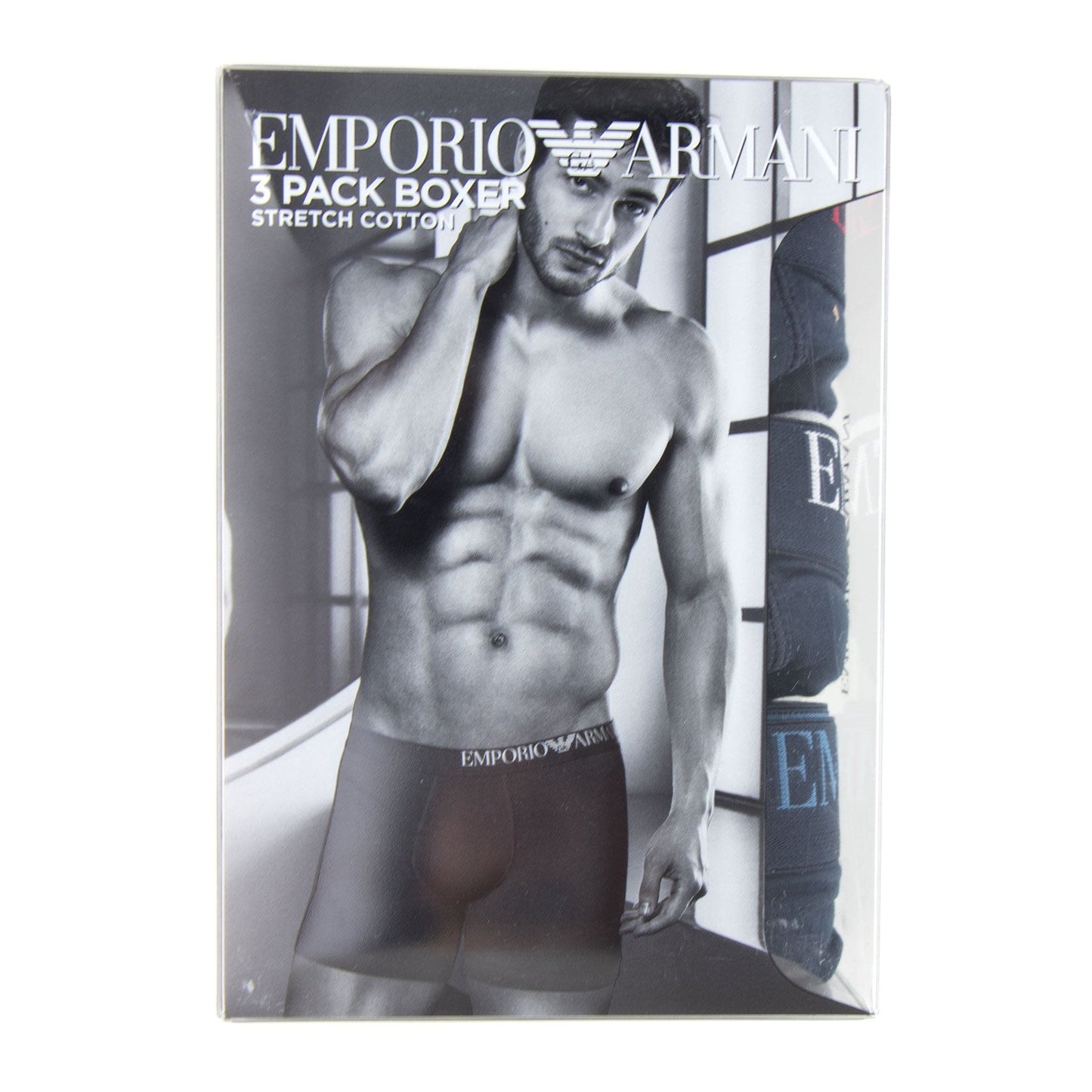Emporio Armani 3 Pack Boxer Underwear Navy/multi
