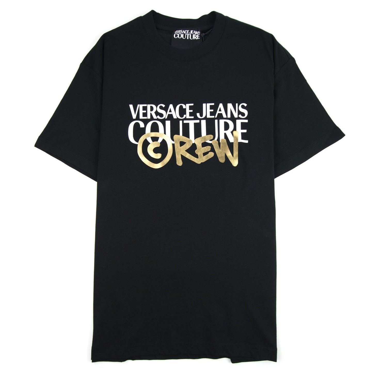 Versace Jeans Couture Crew Logo T Shirt Black