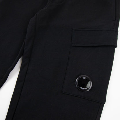 CP Company Diagonal Raised Fleece Hoodie Tracksuit 2PCS Black 999