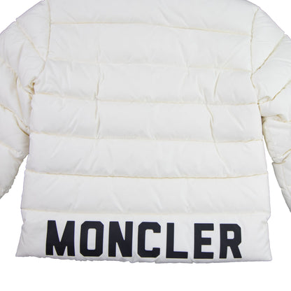 Moncler Junior Lourmarin Giubbotto Down Jacket Off White 038