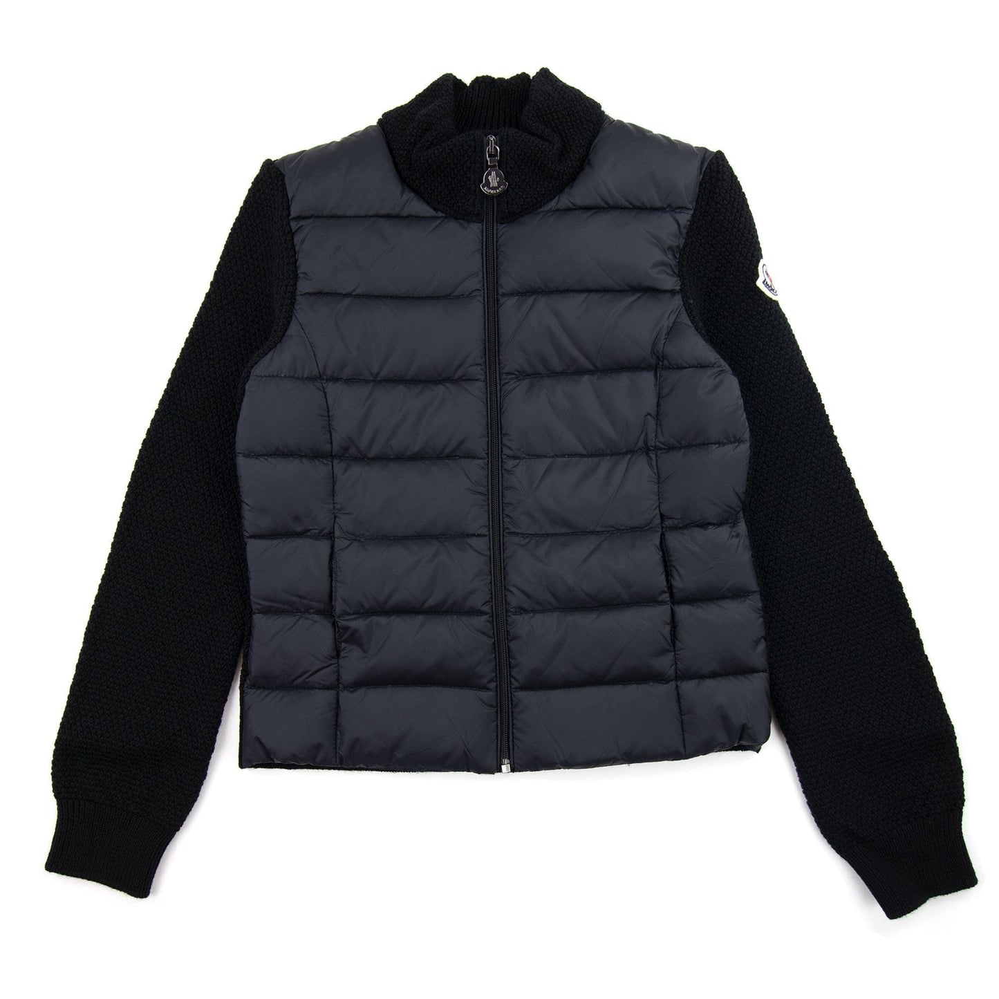 Moncler Junior Maglia Tricot Cardigan Black 999