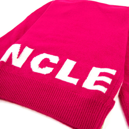 Moncler Junior Maglia Tricot Giroco Knitted Sweatshirt Pink 530