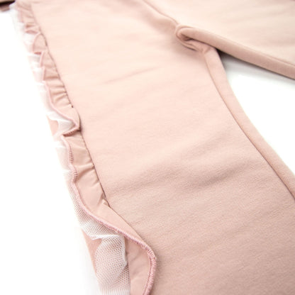 Moncler Junior Completo Cardigan Frill Tracksuit Pastel Pink 510