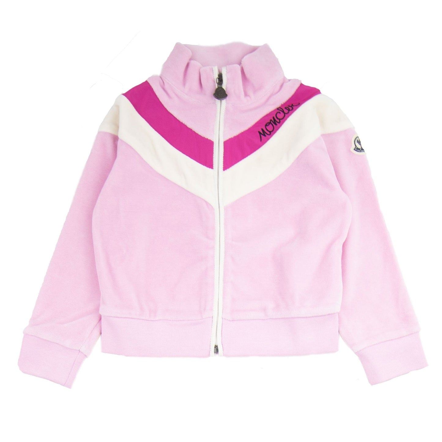 Moncler Junior Completo Maglia Cardigan Tracksuit Pink 521