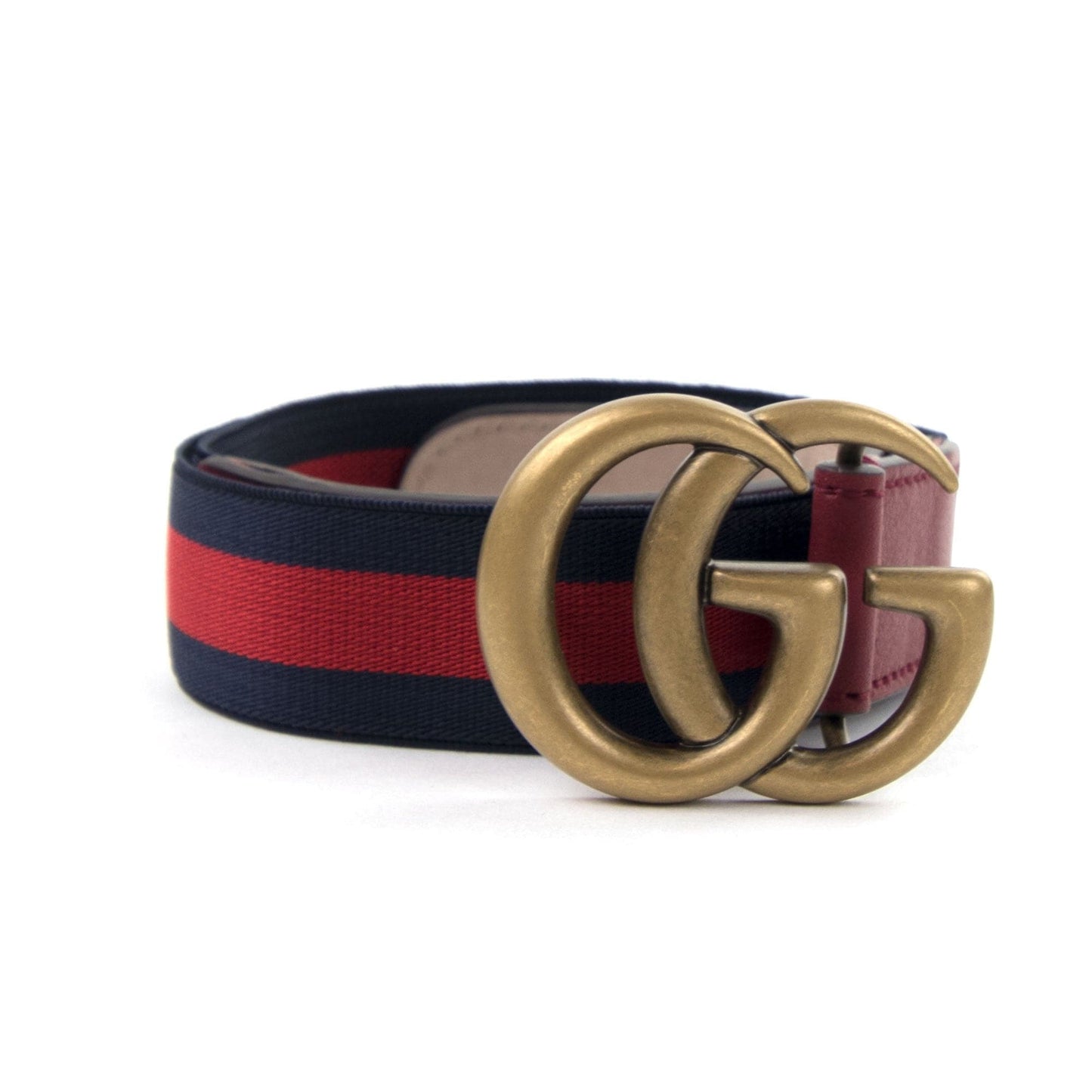 Gucci Junior Double GG Belt Red/Blue Web