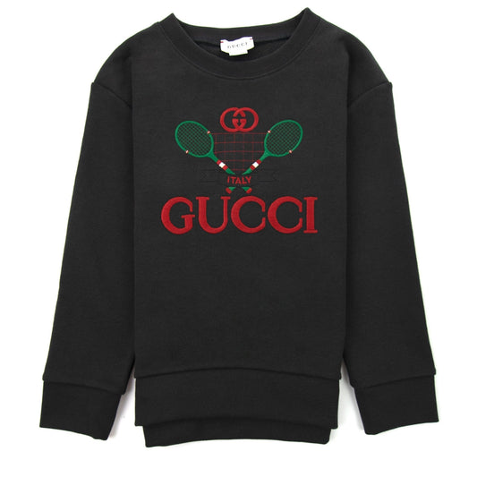 Gucci Junior Sweatshirt With Gucci Tennis 1073 Dark Grey