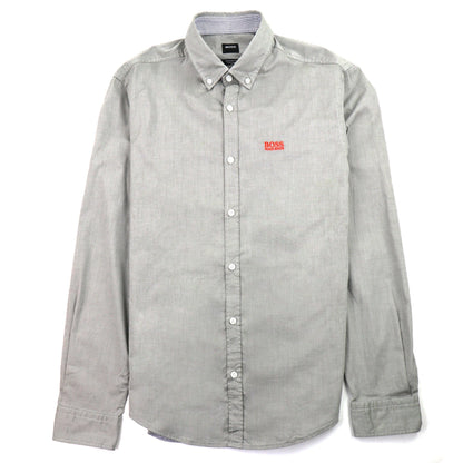 Hugo Boss Biado Regular Fit Long Sleeve Shirt Grey