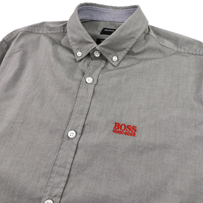 Hugo Boss Biado Regular Fit Long Sleeve Shirt Grey