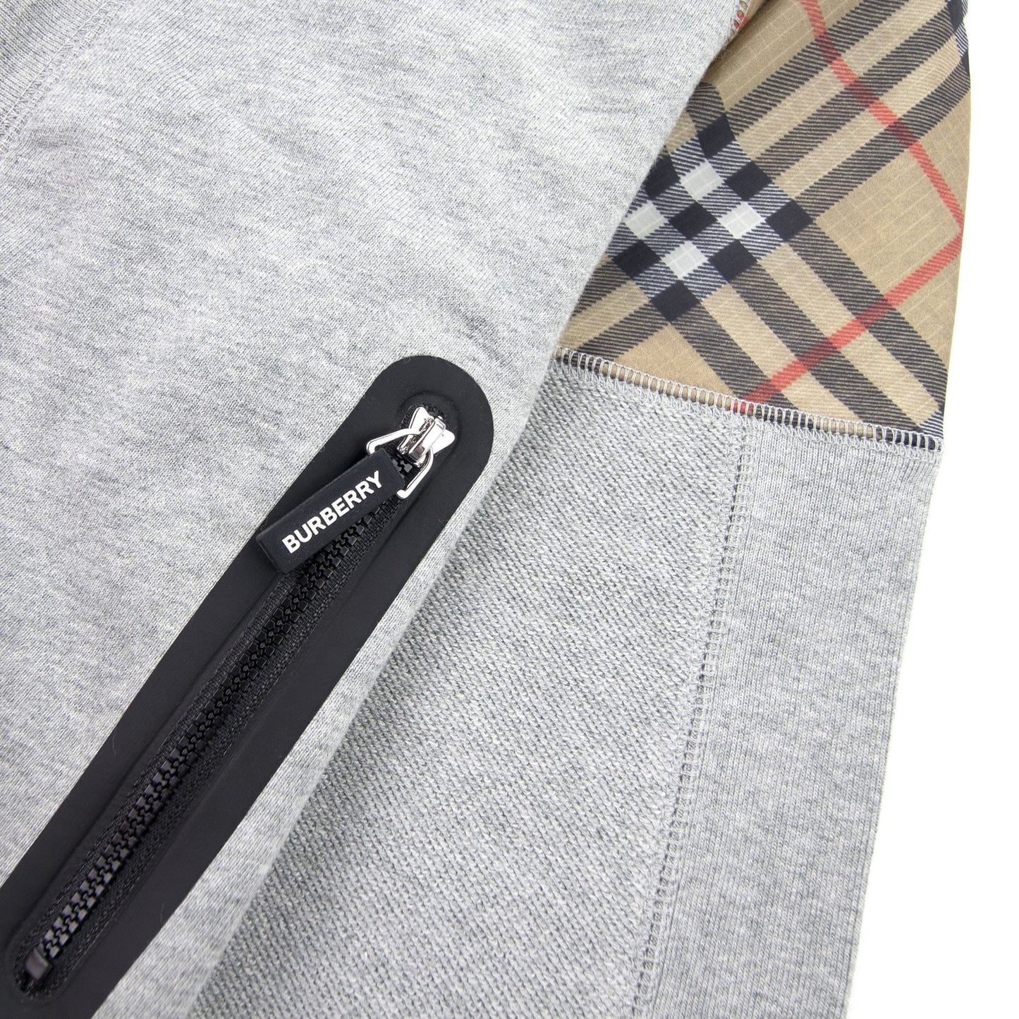 Burberry Children Hamilton Vintage Check Hoody Grey Melange