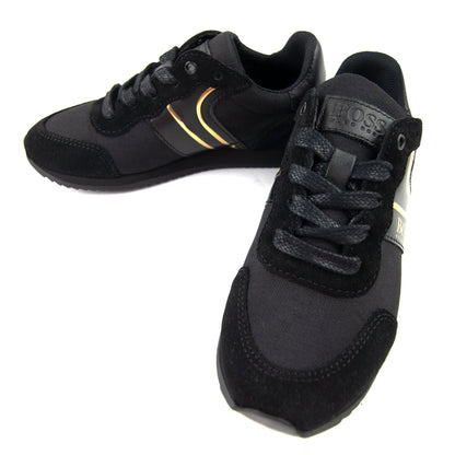 Hugo Boss Kids Low-top Hybrid Trainers With Reflective Logo Black