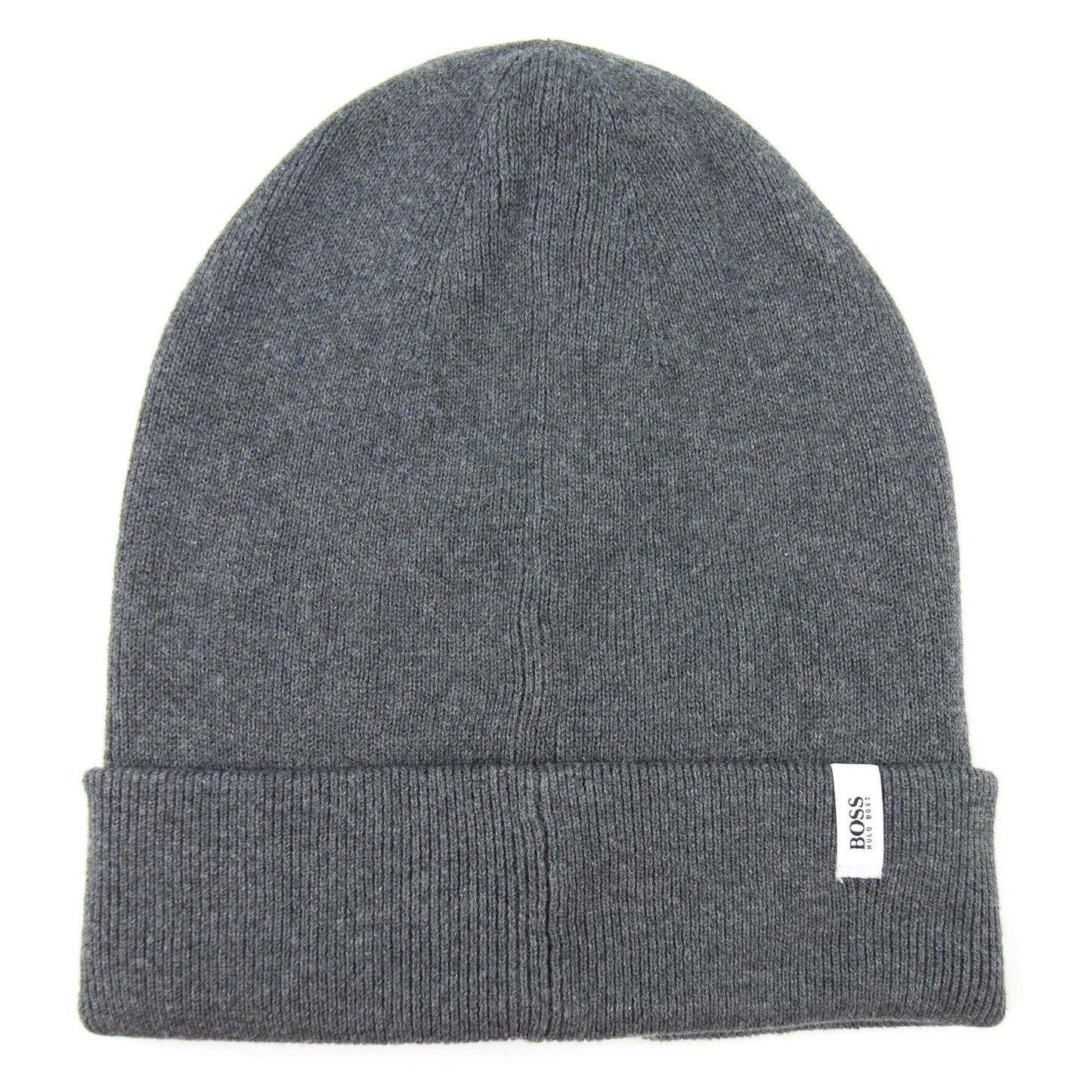 Hugo Boss Kids Square Logo Beanie Hat Grey