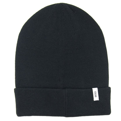 Hugo Boss Kids Square Logo Beanie Hat Black