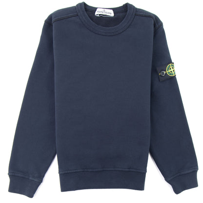 Stone Island Junior 60940 Crewneck Core Sweatshirt Navy Blue V0020