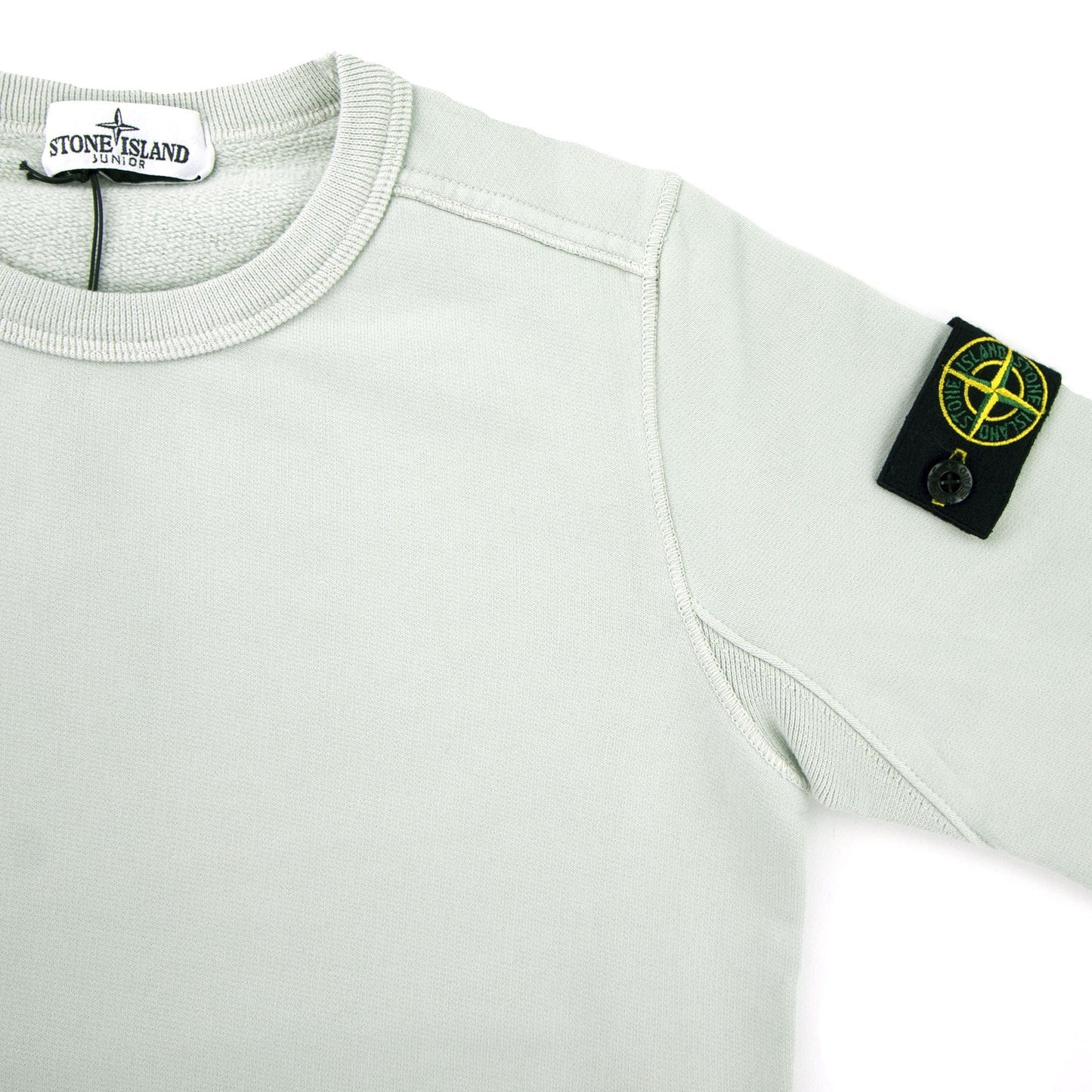 Stone Island Junior 60940 Crewneck Core Sweatshirt Light Green V0061