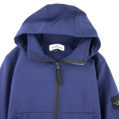 Stone Island Junior Q0230 Soft Shell-R Jacket Blue V0026