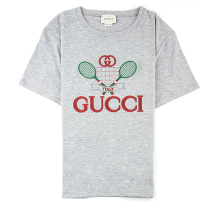 Gucci Junior Tennis Logo T-shirt Grey