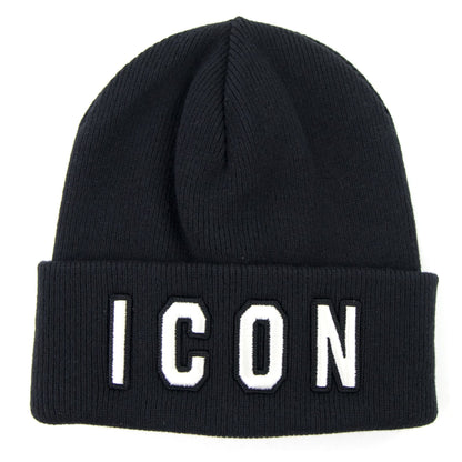 Dsquared2 Icon Beanie Hat Black/white