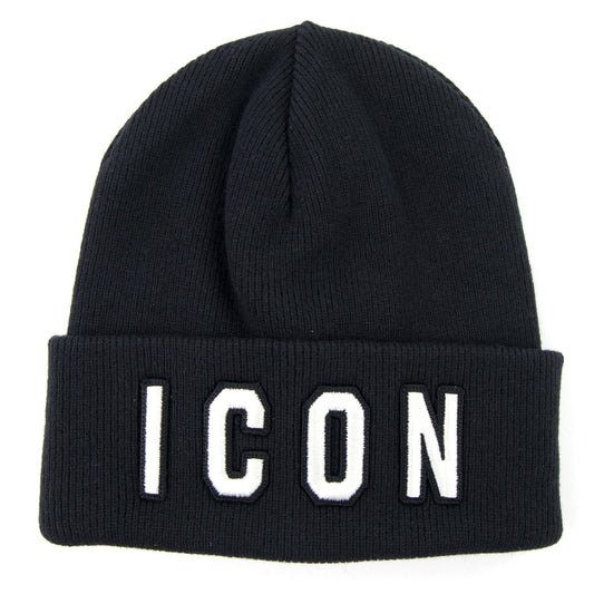 Dsquared2 Icon Beanie Hat Black/white