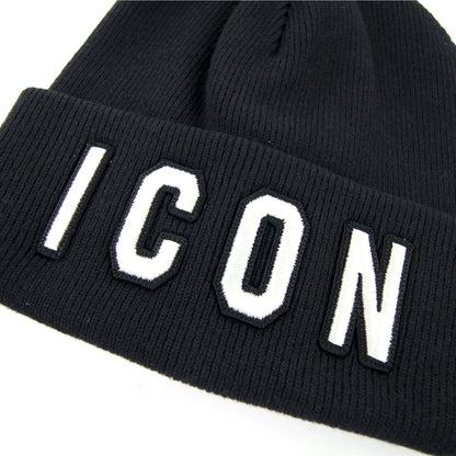 Dsquared2 Icon Beanie Hat Black/white