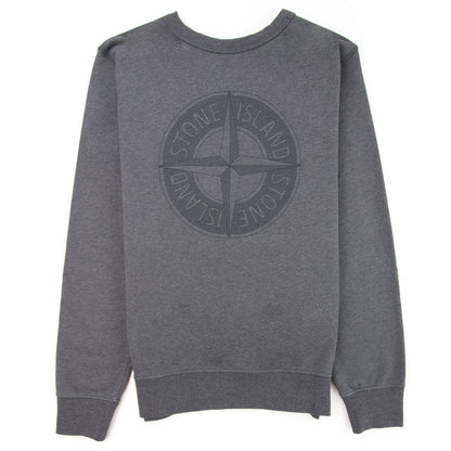 Stone Island Double Front Crewneck Sweatshirt Dark Grey V1067