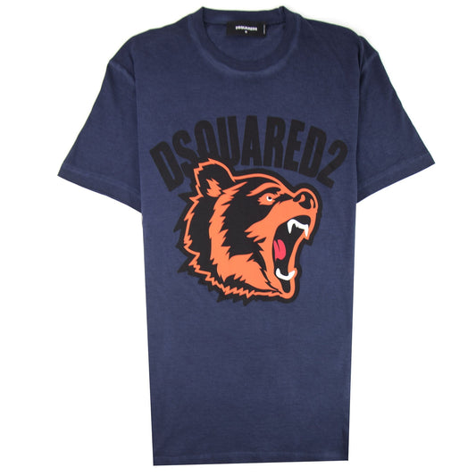Dsquared2 Bear Logo T-shirt Navy Blue
