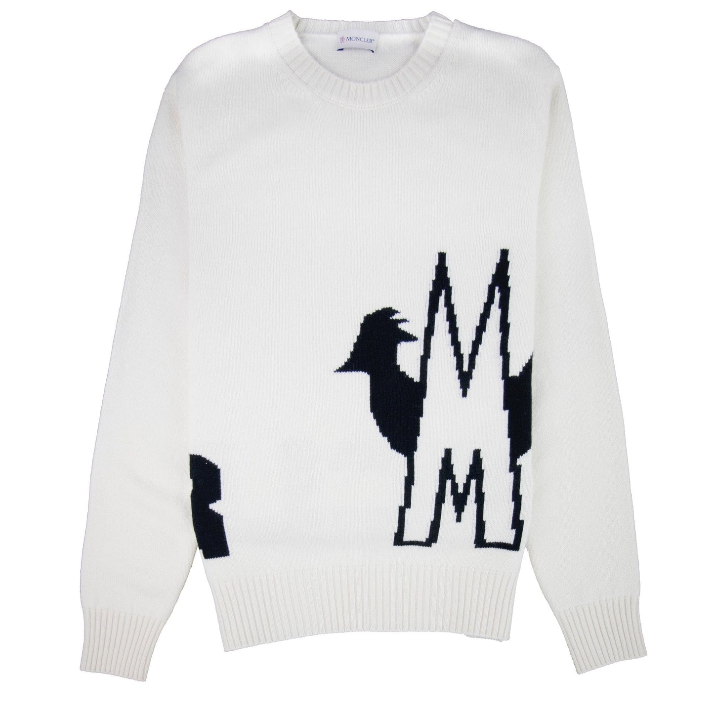 Moncler Maglione Knitted Crewneck Off White