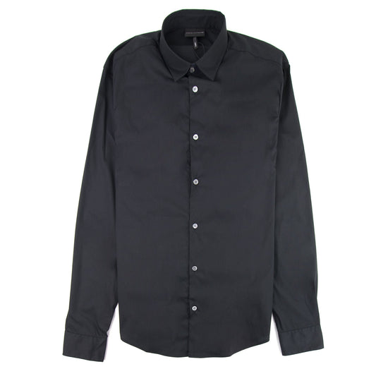 Emporio Armani Stretch Poplin Shirt Nero