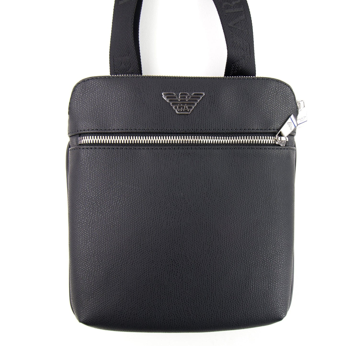 Emporio Armani Metal Eagle Logo Small Messenger Bag Black